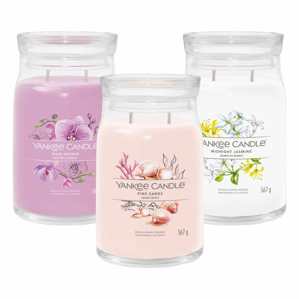 Yankee Candle Floral Escape Large Jar Trio Pack – Three Candle Gift Set Floral Fragrance Collection
